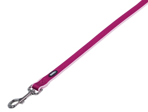 [NB8052564] Lijn "Klassiek Preno" L: 120 cm; b: 15/20 mm rasberry/roze