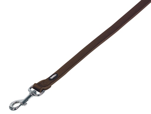 [NB8052623] Lijn "Klassiek Preno" L: 120 cm; b: 20/25 mm bruin/bruin