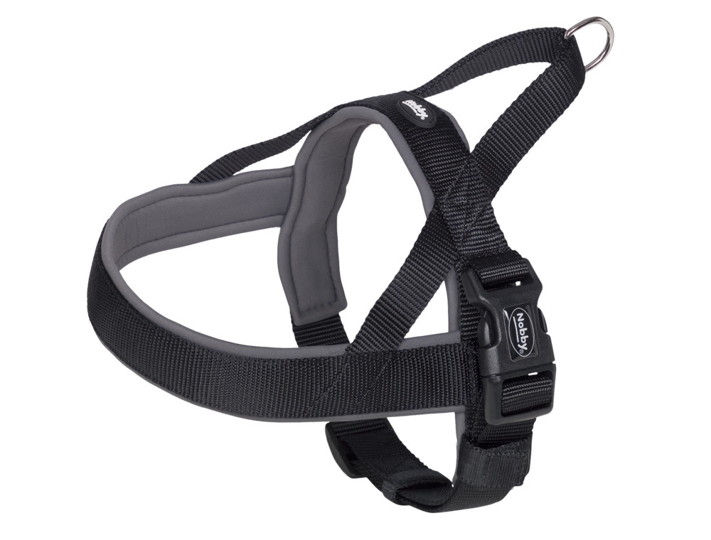 NOORSE Harnas "Classic Preno" L: 38-50 cm + 36 cm; b: 20/25 mm zwart/grijs