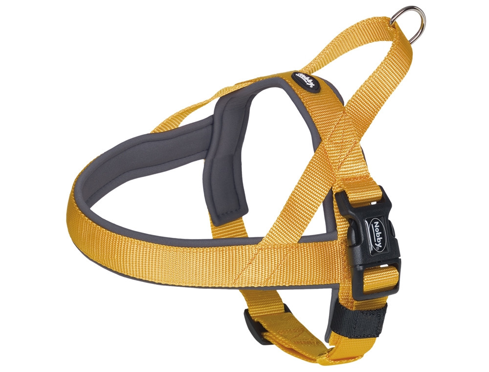 NOORSE Harnas "Classic Preno" L: 50-64 cm + 42 cm; b: 25/35 mm oranje/grijs