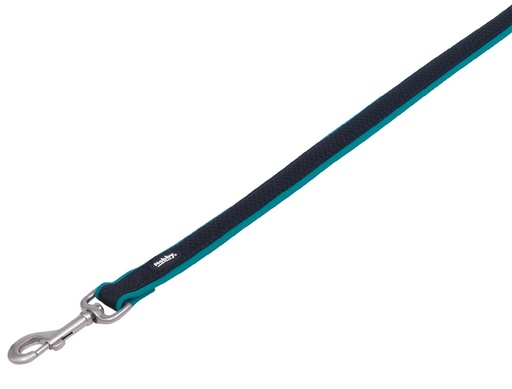 [NB8054634] Lijn "Mesh Preno" L: 120 cm; b: 20/25 mm turquoise