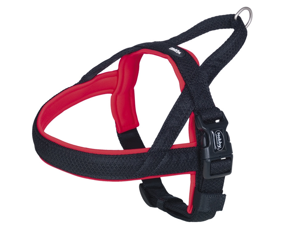 NOORSE Harnas "Mesh Preno" L: 60-76 cm + 46 cm; b: 25/35 mm rood