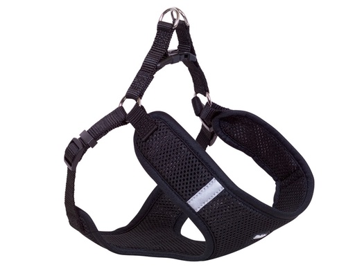[NB8062305] Harnas "Mesh Reflect" B: 10mm; L: 28-33cm + 32cm zwart