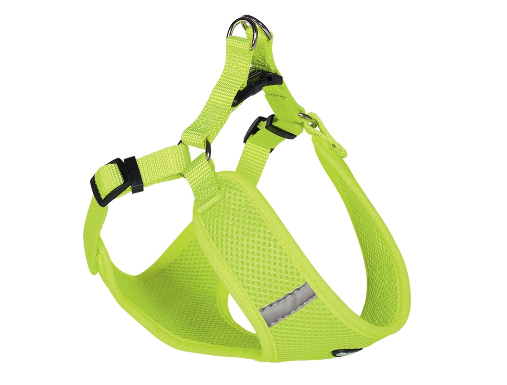 Harnas "Mesh Reflect" B: 15 mm; L: 48-56cm + 50cm neon geel