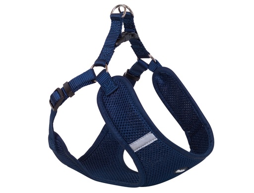 [NB8062706] Harnas "Mesh Reflect" B: 20mm; L: 58-69cm + 54cm blauw
