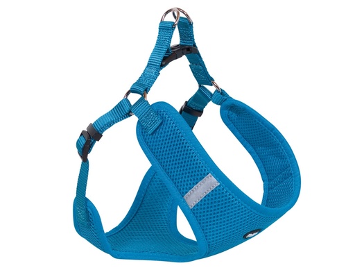 [NB8062732] Harnas "Mesh Reflect" B: 20mm; L: 58-69cm + 54cm licht blauw