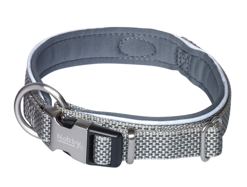 Kraag "Klassiek Preno Royal" L: 32-39 cm; b: 15/20 mm grijs