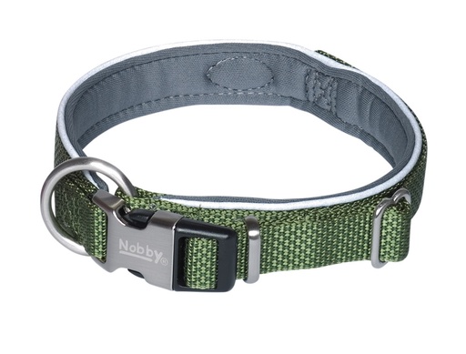 [NB8062979] Kraag "Klassiek Preno Royal" L: 32-39 cm; b: 15/20 mm olijf groen