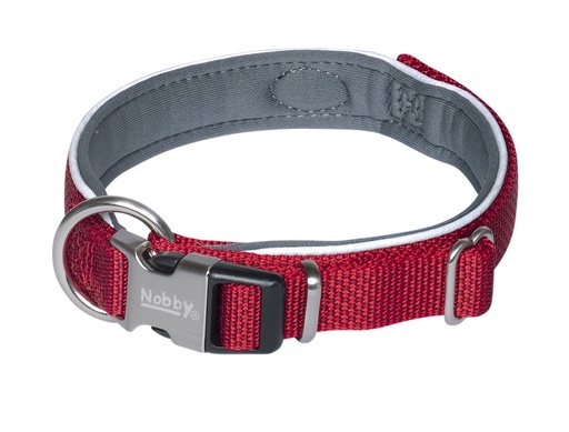 [NB8063201] Kraag "Klassiek Preno Royal" L: 54-65 cm; b: 25/35 mm rood