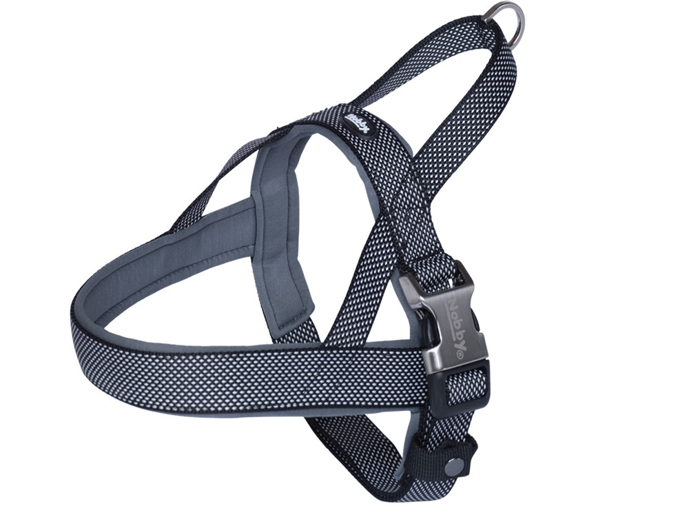 Noors harnas "Classic Preno Royal" L: 38-50 cm + 36 cm; b: 20/25 mm zwart