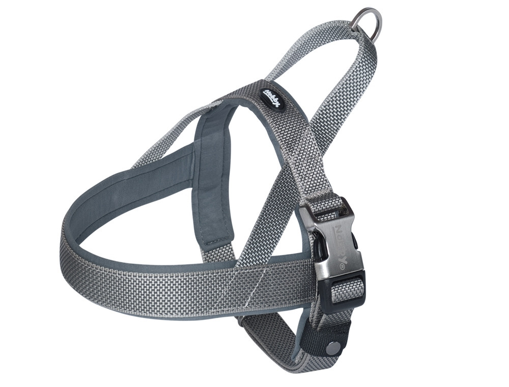 Noors harnas "Classic Preno Royal" L: 38-50 cm + 36 cm; b: 20/25 mm grijs
