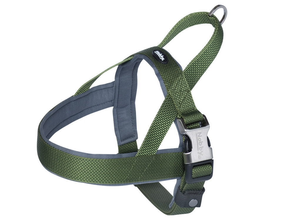 Noors harnas "Classic Preno Royal" L: 38-50 cm + 36 cm; b: 20/25 mm olijf groen