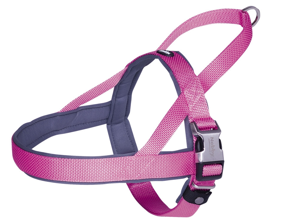 Noors harnas "Classic Preno Royal" L: 75-95 cm + 62 cm; b: 40/45 mm roze