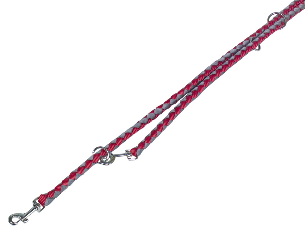 Trainingslijn "Corda" L: 200 cm; b: 12 mm rood/grijs