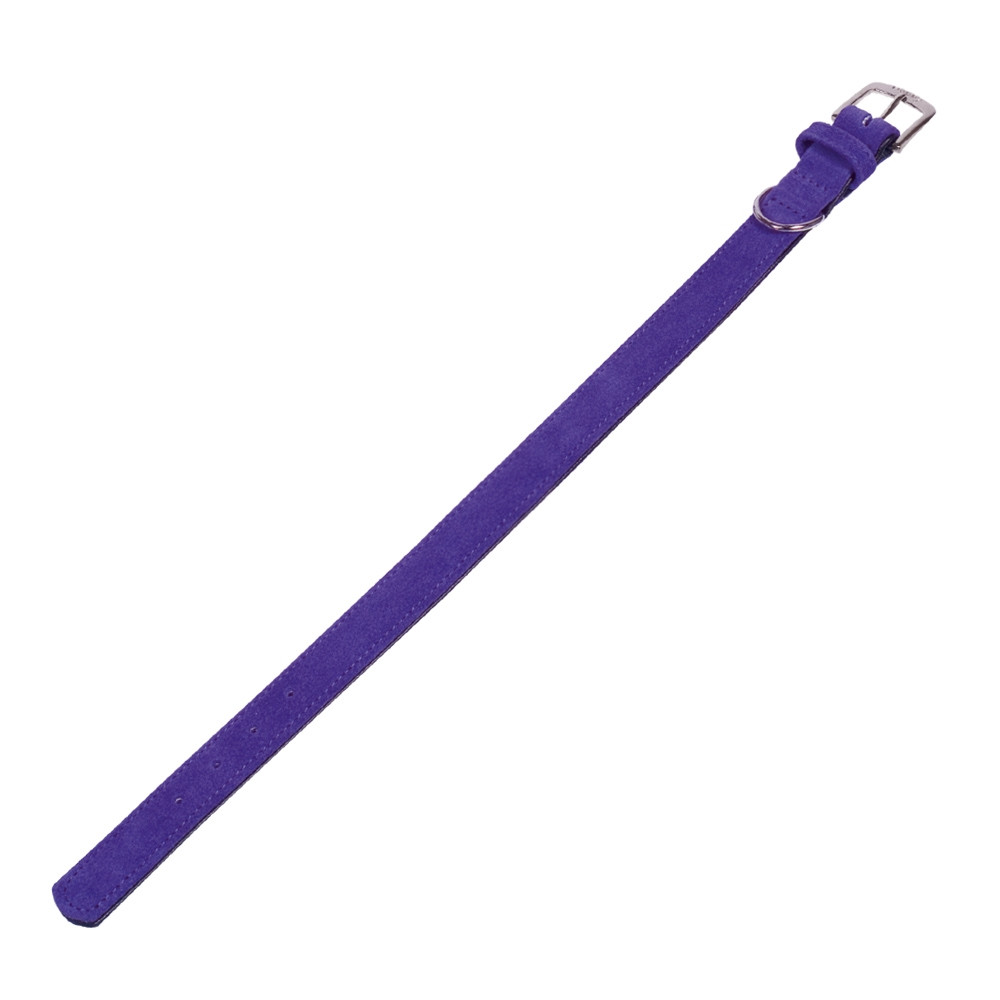 Kraag "VELOURS" 42 cm (33-39 cm); 19/21 mm lila (Gothic)