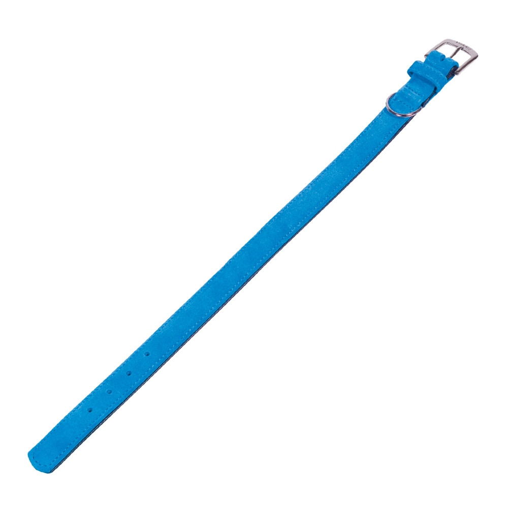 Kraag "VELOURS" 42 cm (33-39 cm); 19/21 mm turquoise