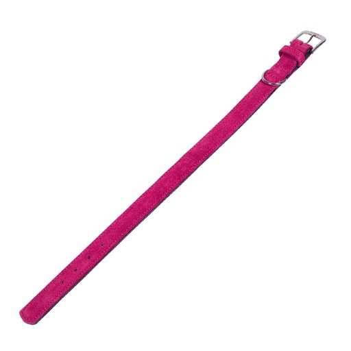 [NB8090364] Kraag "VELOURS" 42 cm (33-39 cm); 19/21 mm cherry (Gerbera)