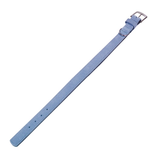 [NB8090432] Kraag "VELOURS" 47 cm (38-44 cm); 22/25 mm licht blauw (Lucht)