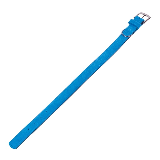 [NB8090534] Kraag "VELOURS" 52 cm (41-49 cm); 25/28 mm turquoise