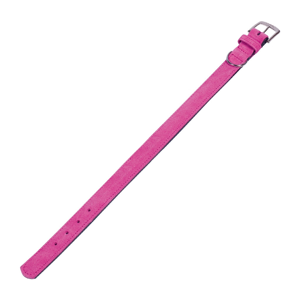 Kraag "VELOURS" 60 cm (50-58 cm); 28/32 mm fuchsia (Passie)
