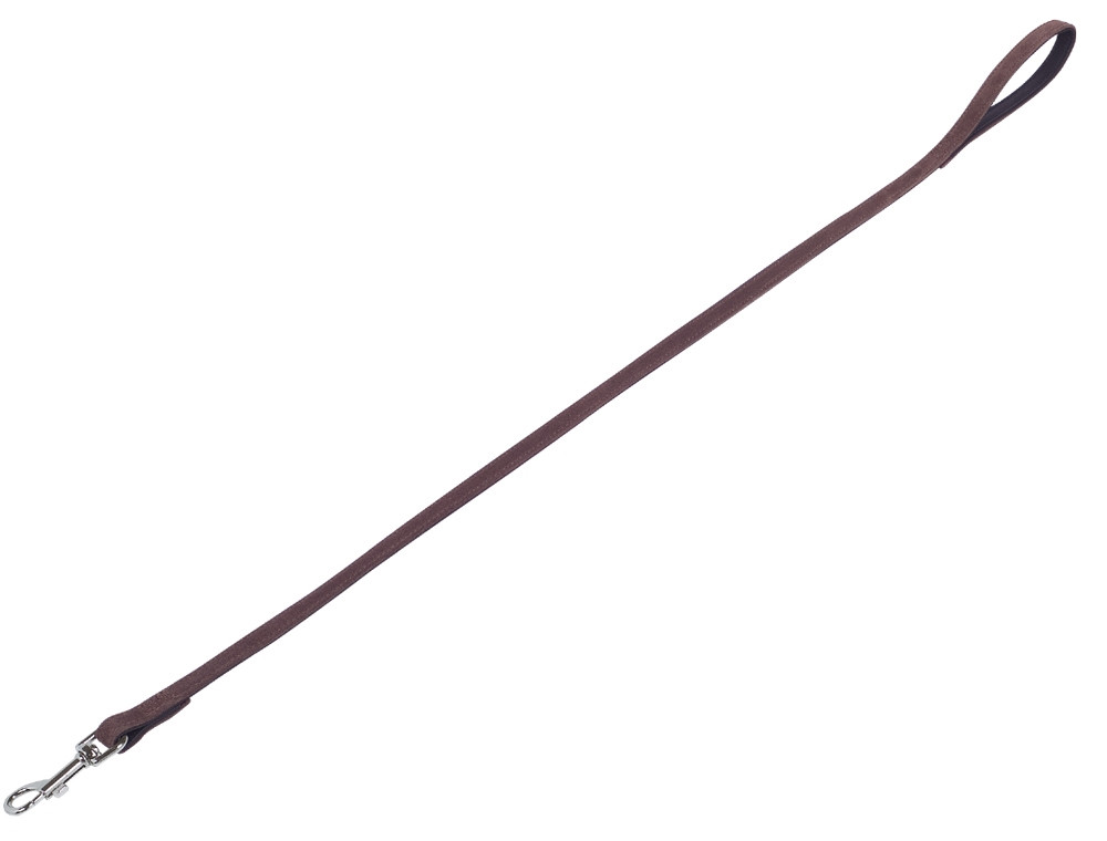 Lijn "VELOURS" L: 100cm; b: 18mm bruin (Root)
