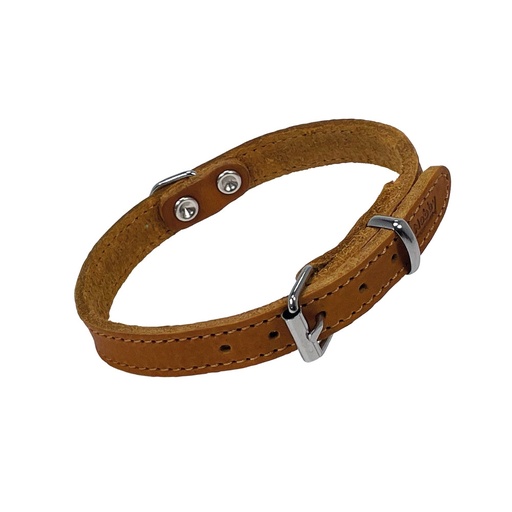 [NB8092098] Kraag "TABIL" 35 cm (26-31 cm), 14 mm cognac