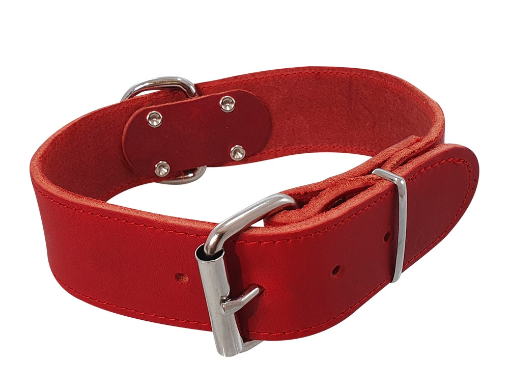 Kraag "TABIL" extra breed 55 cm (43-51 cm), 40 mm rood