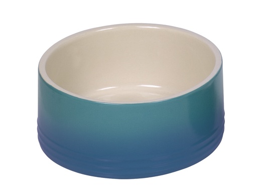 [NB82305] Keramieken schaal "Gradient"  18 x 7 cm, 1,10 l blauw