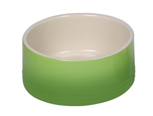 [NB82308] Keramieken schaal "Gradient"  18 x 7 cm, 1,10 l groen