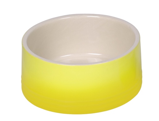 [NB82311] Keramieken schaal "Gradient"  18 x 7 cm, 1,10 l geel