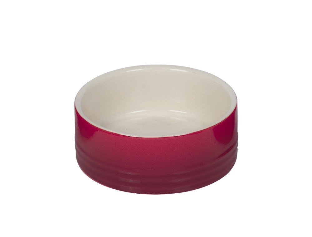 Keramieken schaal "Gradient"  12 x 4,5 cm, 0,25 l rood