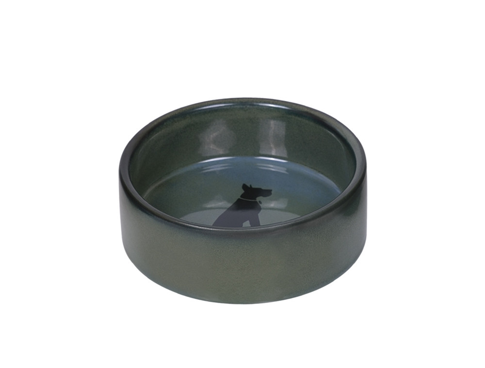 Keramieken schaal "Effect"  12 x 4,5 cm, 0,25 l groen-blauw