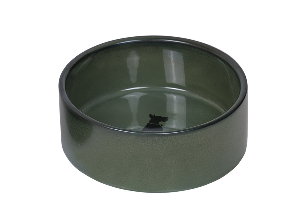 Keramieken schaal "Effect"  15 x 6 cm, 0,55 l groen