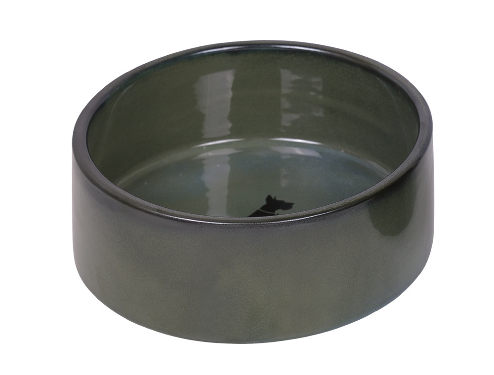Keramieken schaal "Effect"  18 x 7 cm, 1,10 l groen
