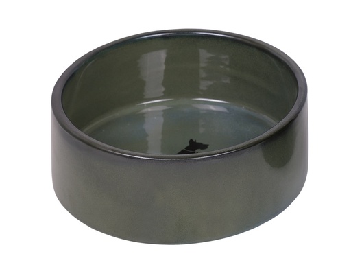 [NB82326] Keramieken schaal "Effect"  18 x 7 cm, 1,10 l groen