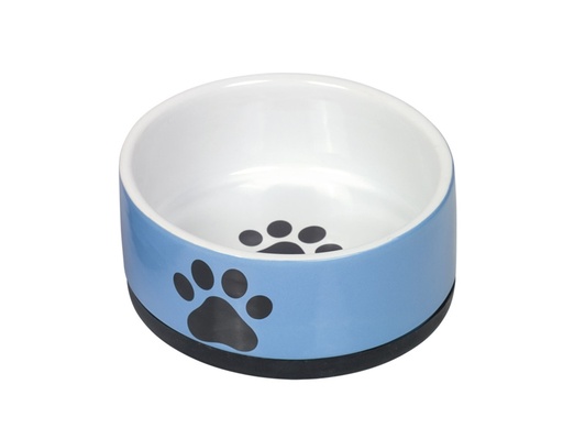 [NB82336] Keramische kom "Poot"  14 x 6,5 cm, 0,4 l blauw