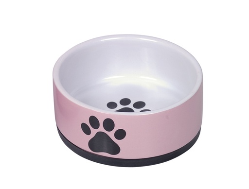 [NB82338] Keramische kom "Poot"  14 x 6,5 cm, 0,4 l roze