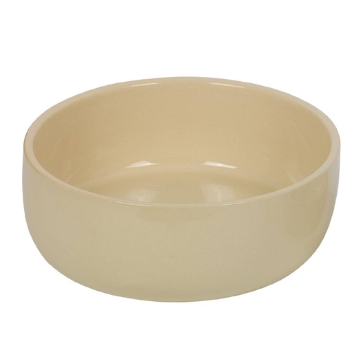 [NB82402] Keramieken schaal "Kaunis"  24,0 x 8,0 cm, 2,40 l cream/cream