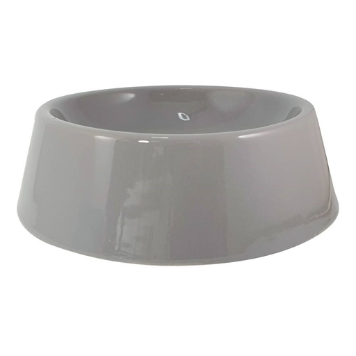 [NB82411] Keramieken schaal "Grazus"  25,0 x 8,0 cm, 1,05 l licht grijs