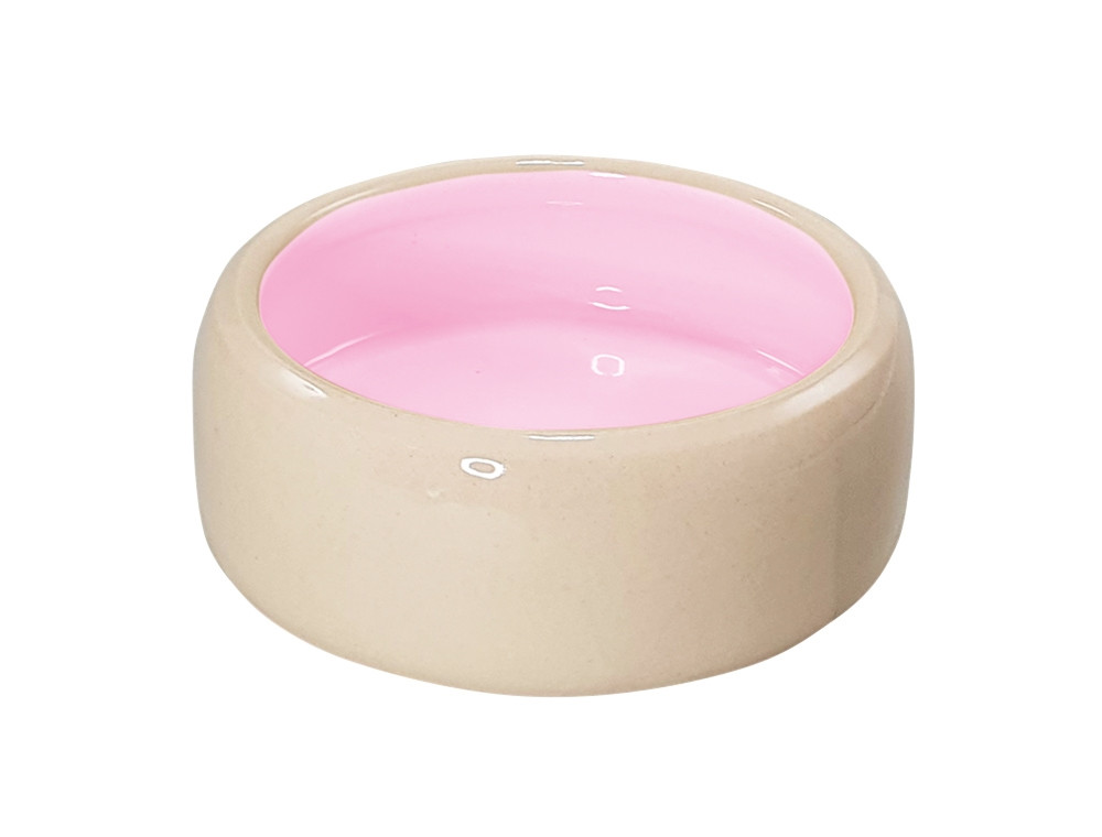 Keramische voerbak "Pila"  14,5 cm, 0,50 l roze