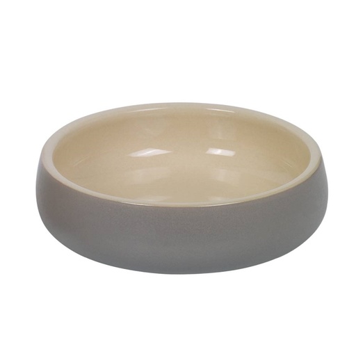 [NB82445] Keramische wastafel "Soleno"  14 x 4,5 cm, 0,35 l grijs/cream