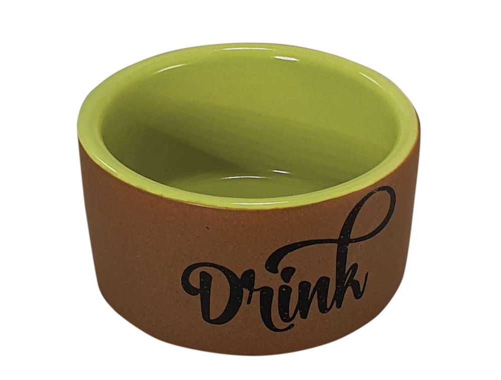 Knaagdier keramische voerbak "Drink"