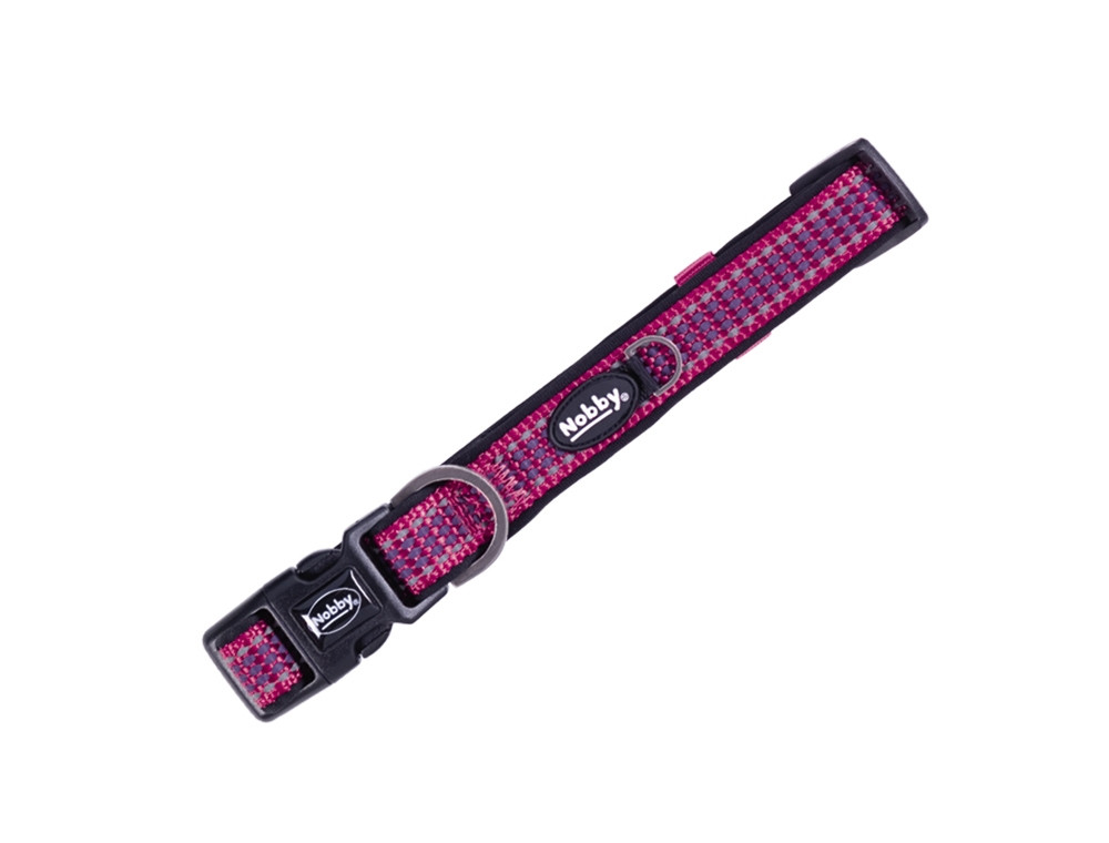 Kraag "Kalea" l: 35-50 cm, b: 15/20 mm raspberry