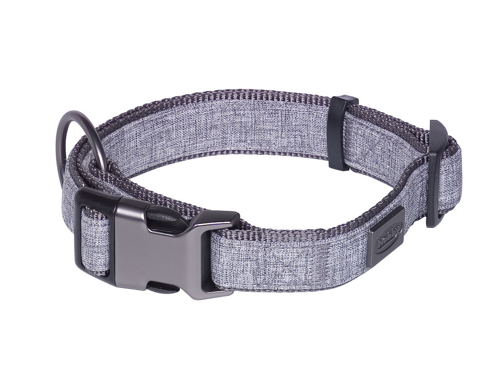 Kraag "Linnen Deluxe" l: 28-40 cm, b: 20 mm grijs