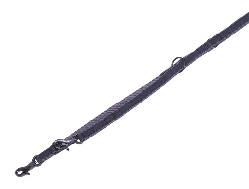[NB8874405] Loodlijn “Linnen Deluxe” l: 200 cm, b: 16 mm zwart/grijs