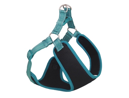 [NB8875134] Harnas "Black Mesh Reflect" l: 28-33 cm + 32 cm, b: 10 mm turquoise