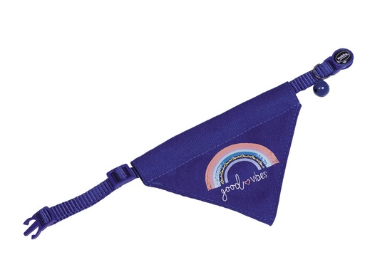 [NB88779] Kattenhalsband met sjaal "Good Vibes"