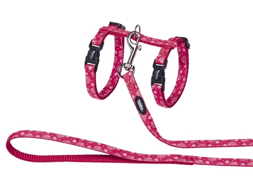 [NB88787] Kattenset "Bloem Rood"  rood