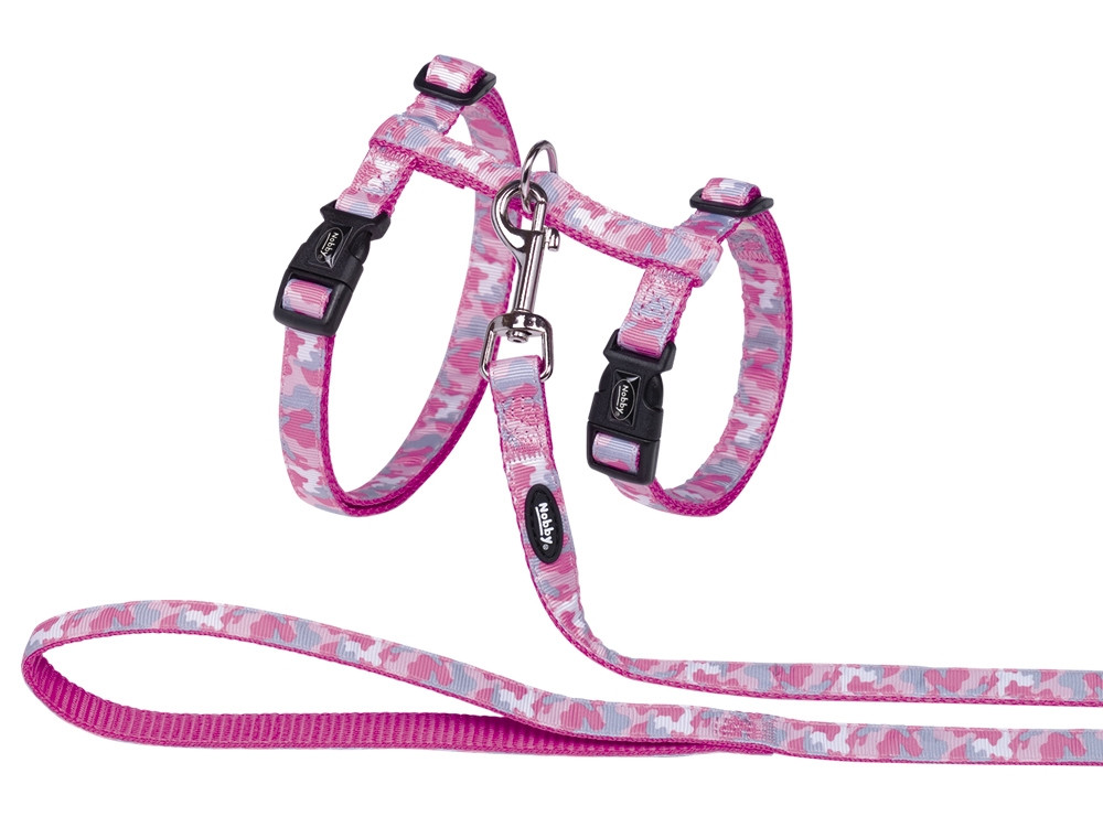 Kattenset XL "Camouflage"  roze