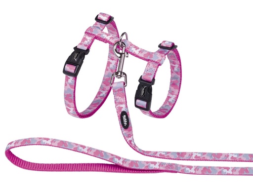[NB88793] Kattenset XL "Camouflage"  roze